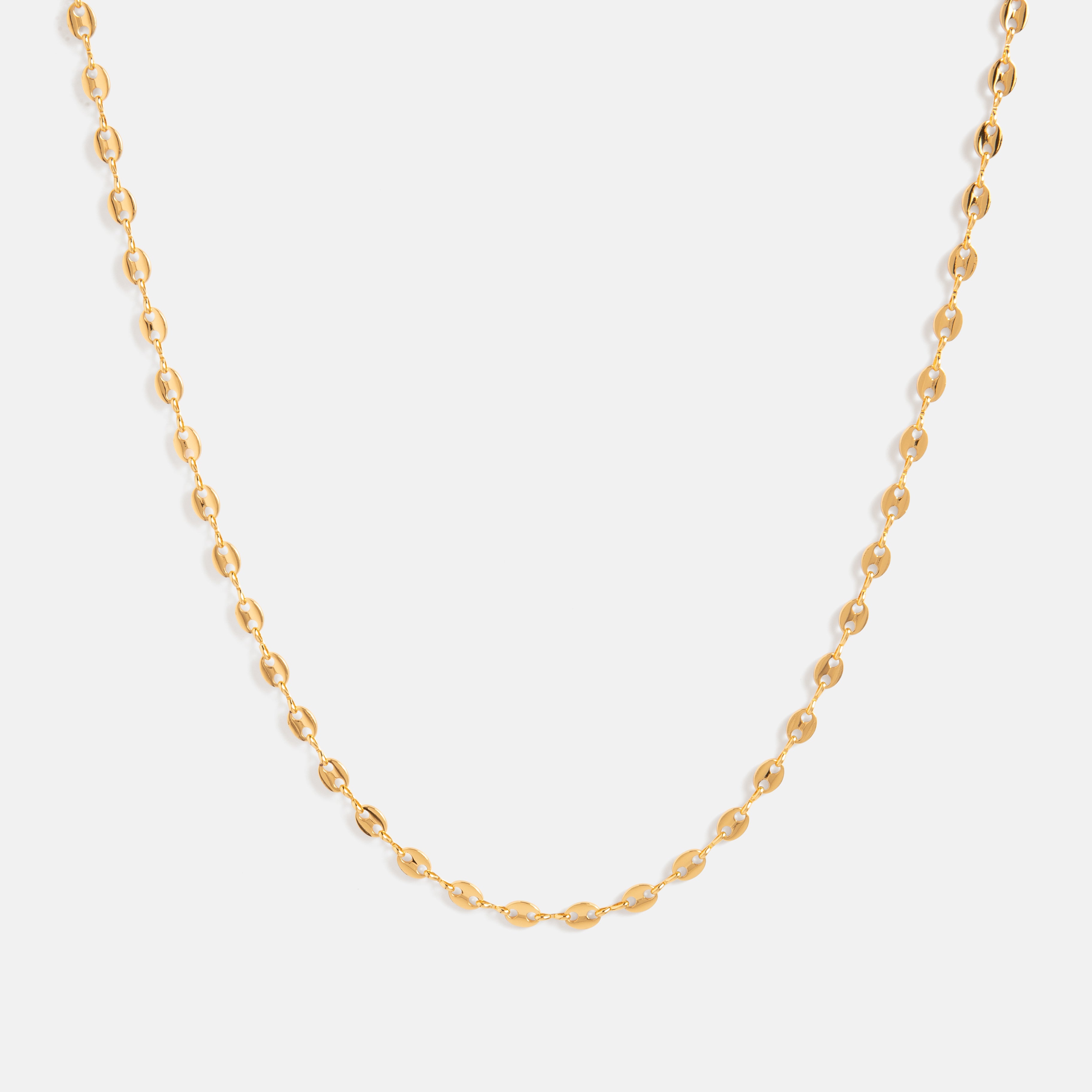 新品未使用Spick&Span EO marine chain necklace Iced Out Mariner Chain - Men's Gold Studded Chain - JAXXON