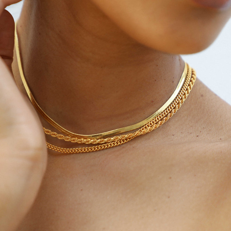 18K Gold Filled Herringbone Chain Necklace, Mother's Day Gift, Snake Chain  Necklace, Layering Necklace, Waterproof Necklace, Gift for Her - Etsy
