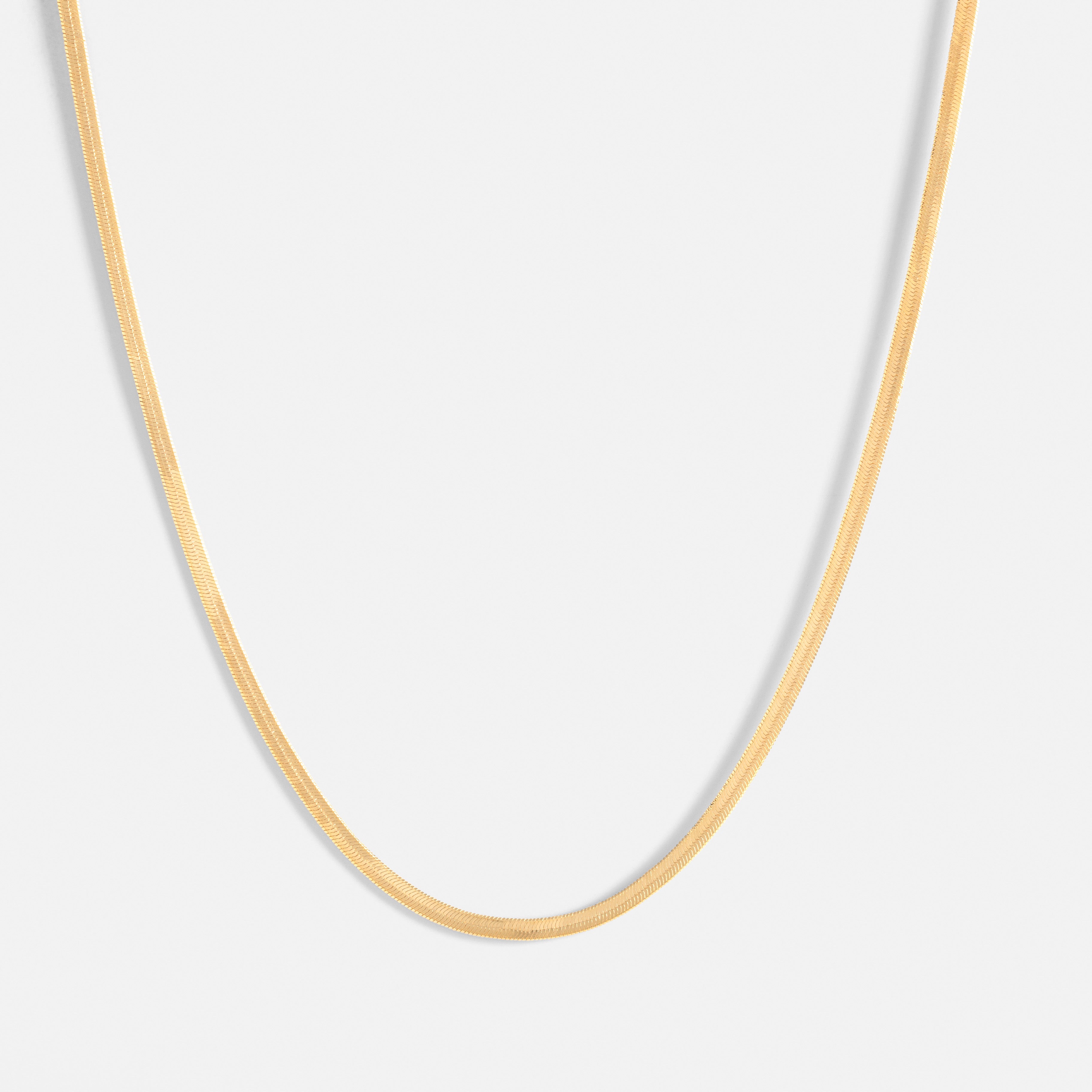 Single Herringbone Chain Necklace – SIXTY STAX