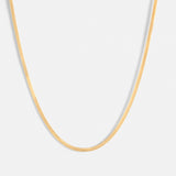 Single Herringbone Chain Necklace