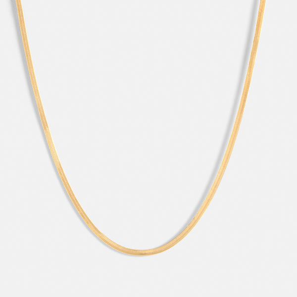 Single Herringbone Chain Necklace