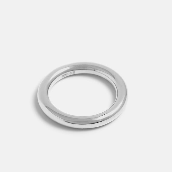 Round Stacking Ring Silver